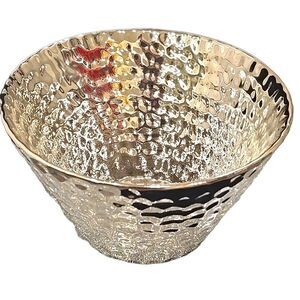 At Home Hammered Decorative Bowl
